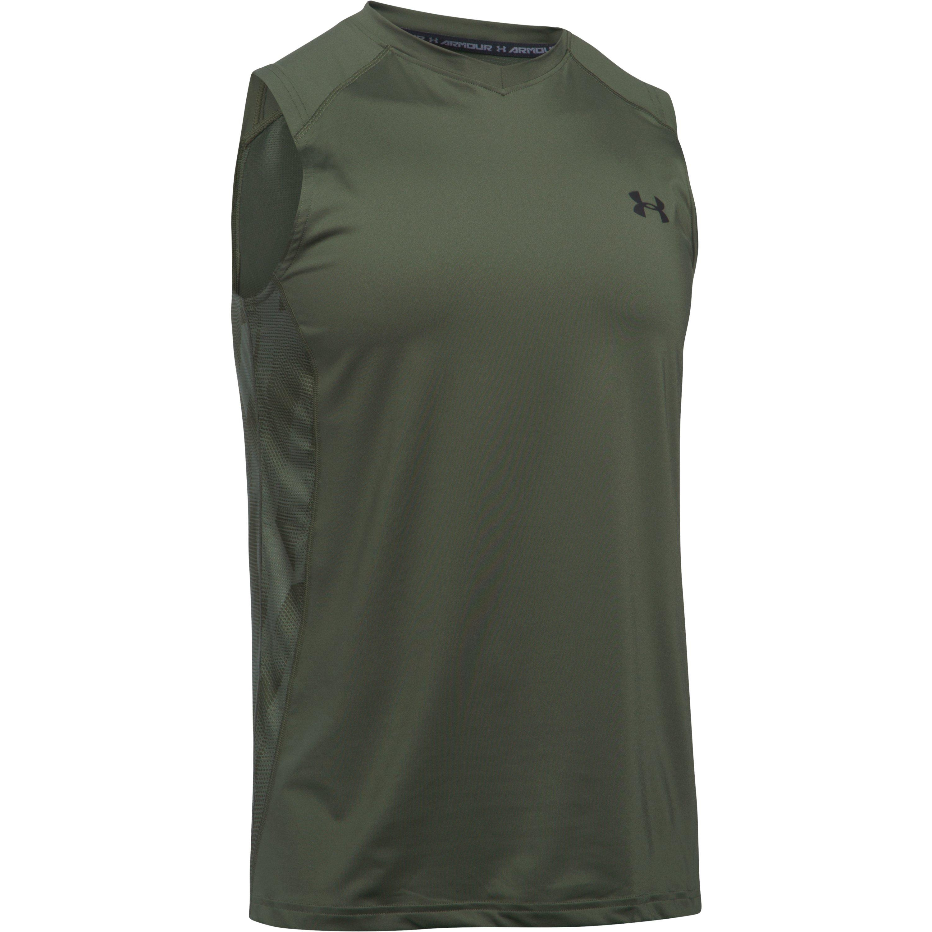 Under Armour Men's Ua Raid Sleeveless Tshirt in Green for Men Lyst